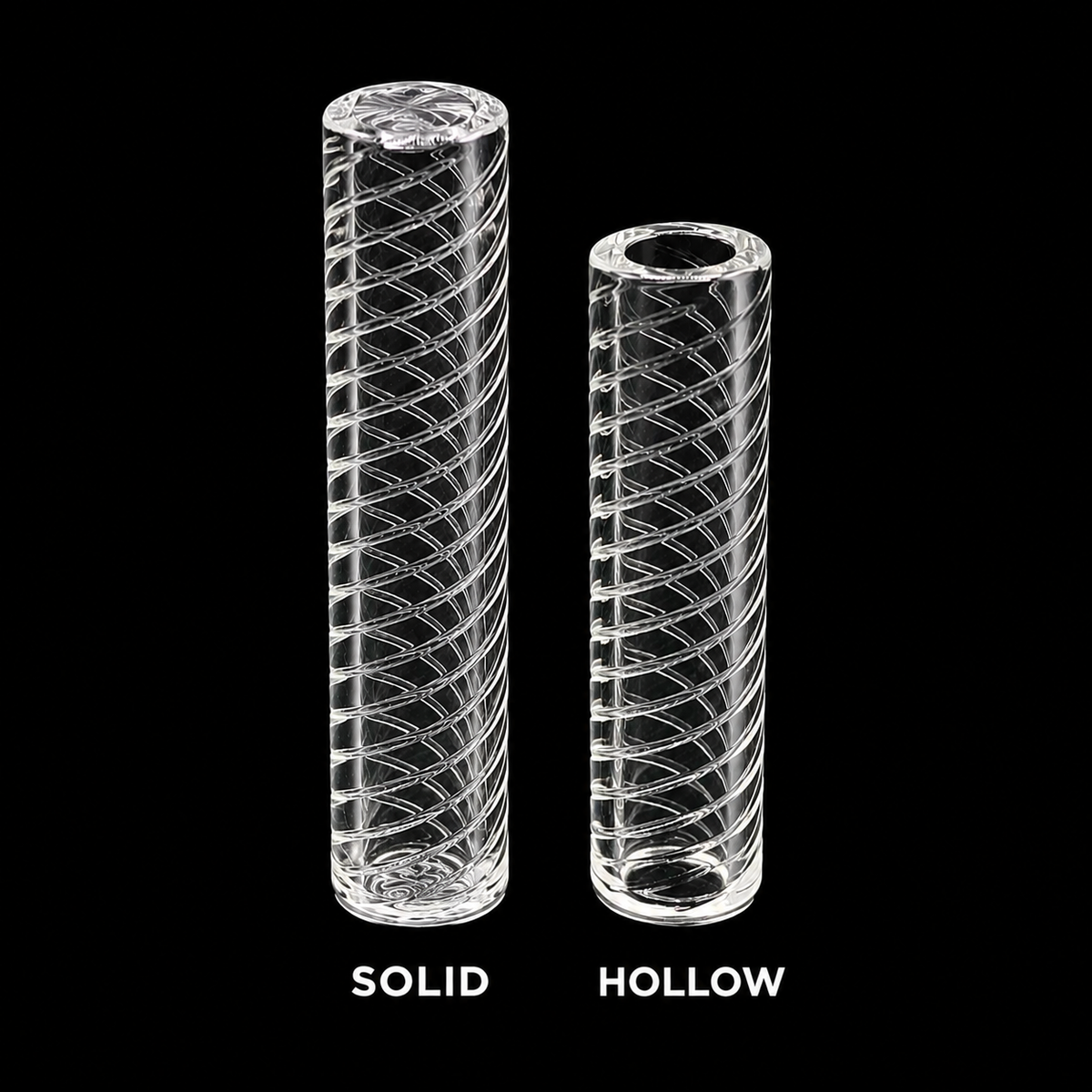 6mm Spiral Quartz Terp Pillar – Hollow & Solid Options