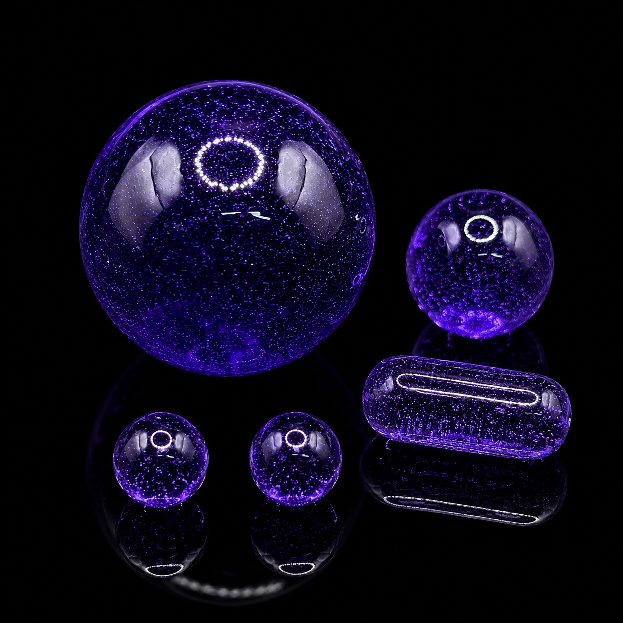 Purple Lollipop 5pc Terp Pearl & Pillar Marble Set