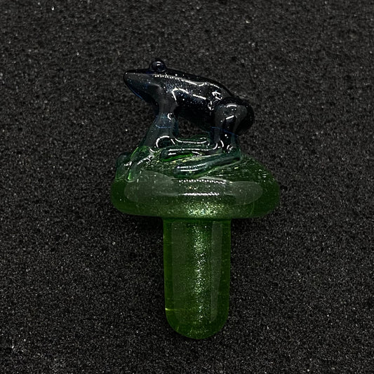 Phatt Matt Glass - Mushroom Dichro Frog Control Tower Plug Cap