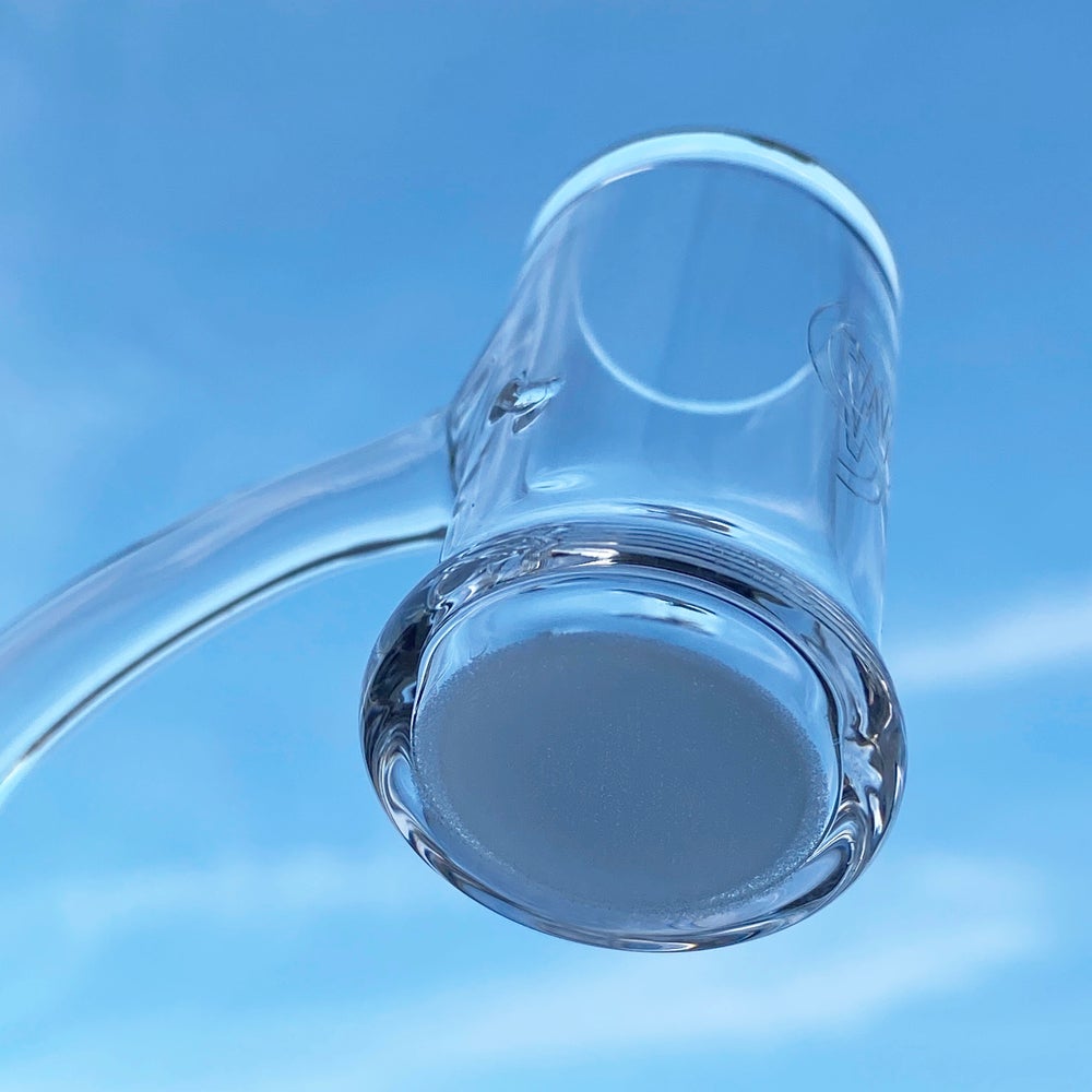 25mm Opaque Bell Bottom Auto Spinner Quartz Banger 45° ONLY