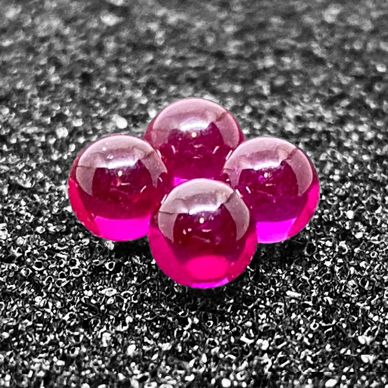4mm Ruby Terp Pearls