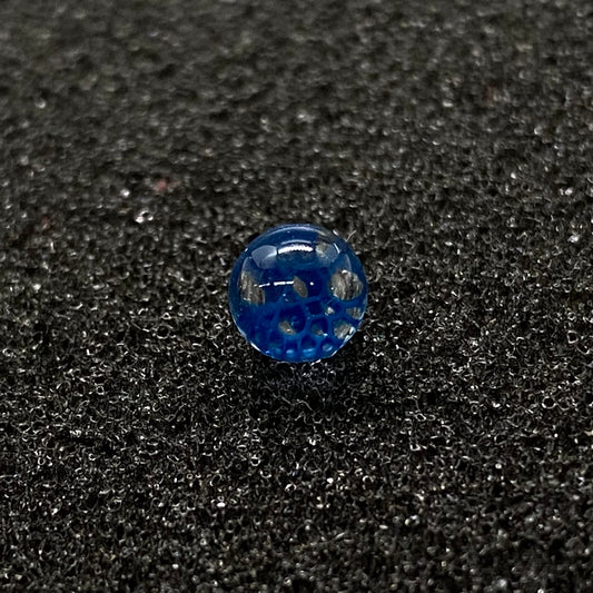 Fortunate Glass - Blue Honeycomb Terp Pearls (2pc)
