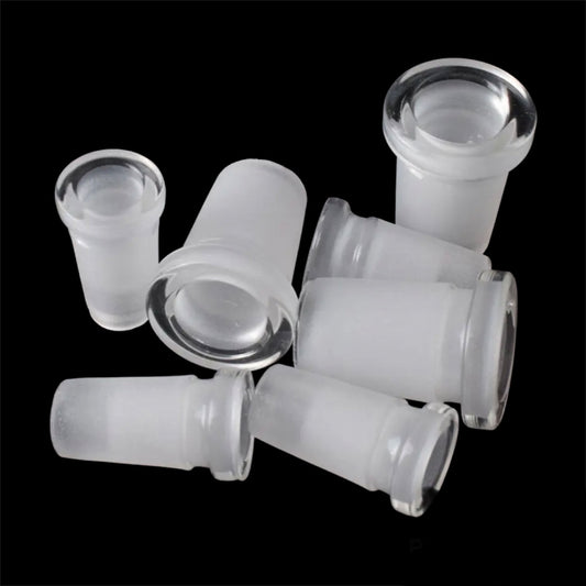 Clear Glass Adaptor - 14mm Male to 10mm Female Joint Converter