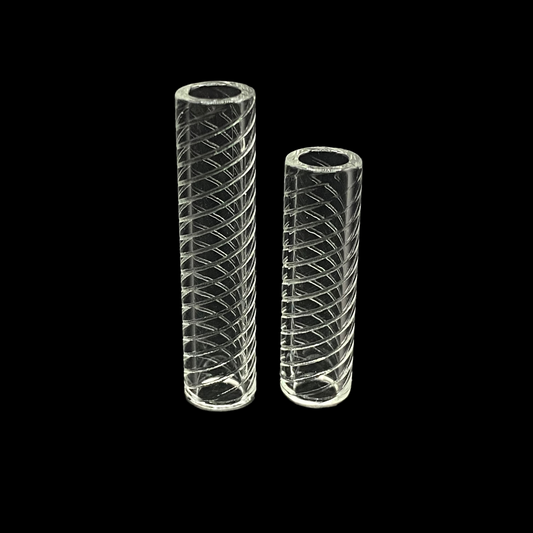 6mm Hollow Quartz Terp Pillars - Spiral
