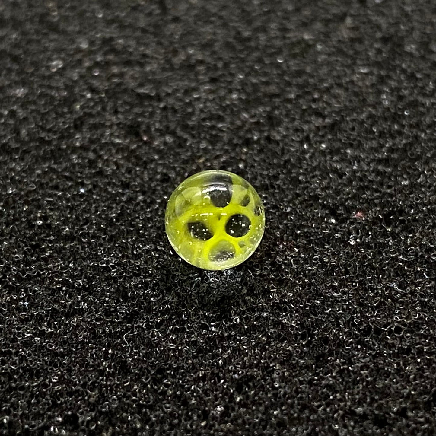 Fortunate Glass - Lime Green Honeycomb Terp Pearls (2pc)