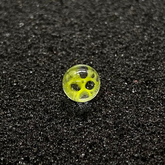 Fortunate Glass - Lime Green Honeycomb Terp Pearls (2pc)