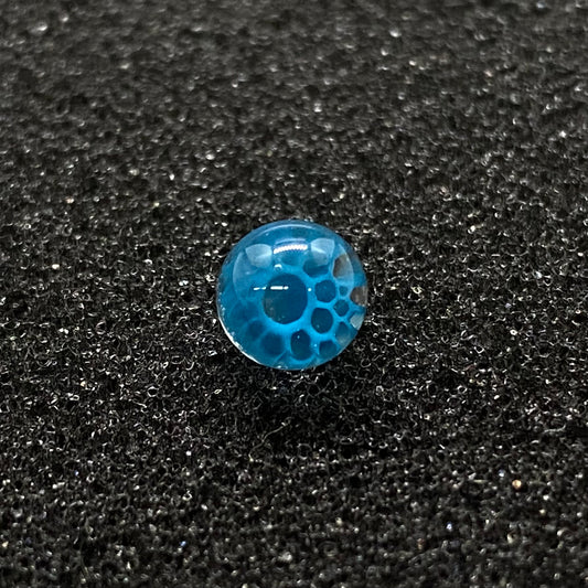 Fortunate Glass - Blue Honeycomb Terp Pearls (2pc)