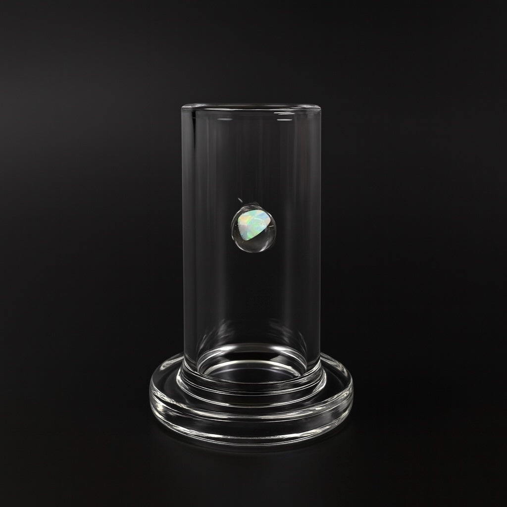 Clear Opal Glass Stand For Puffco Pivot