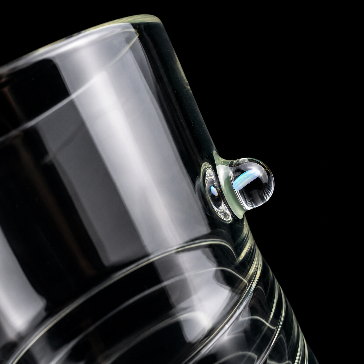 15oz Clear Opal Heady Glass Cup by BorOregon