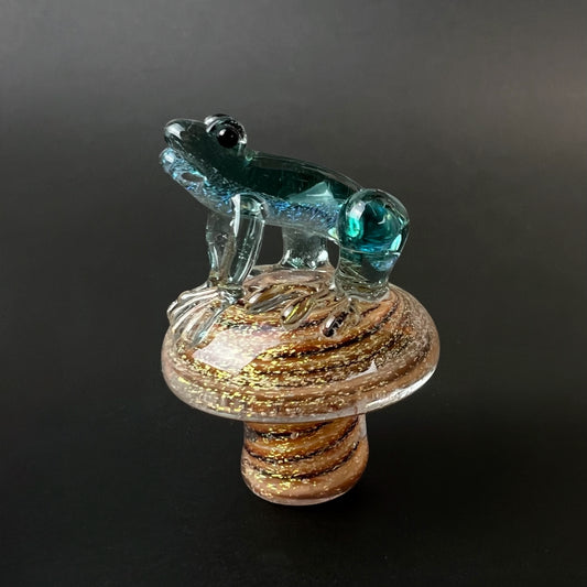 Phatt Matt Glass - Mushroom Dichro Frog Terp Slurper Top Cap