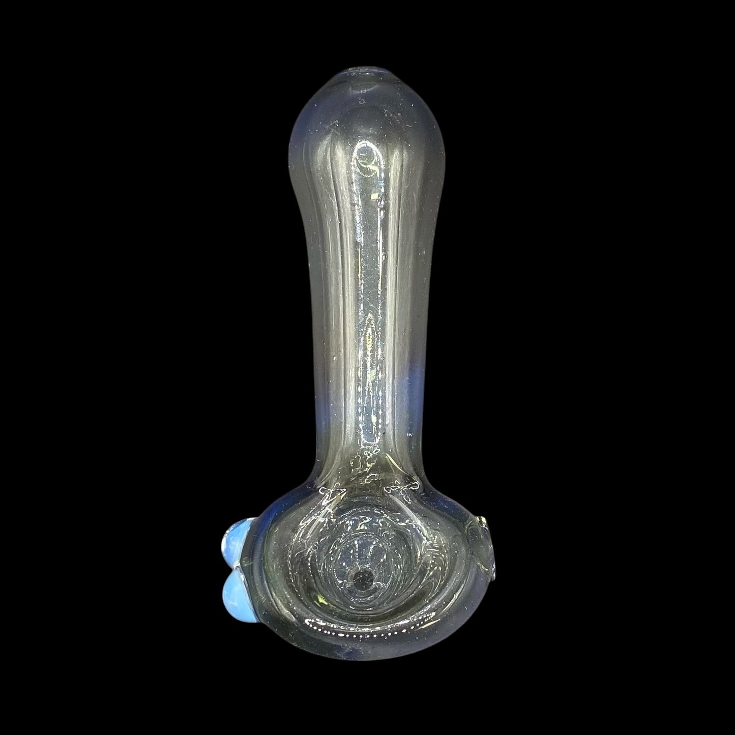 Smokey Grey Glass Hand Pipe by Magizle