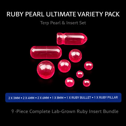 Ruby Ultimate Variety Pack – Terp Pearls & Inserts (9-Piece)