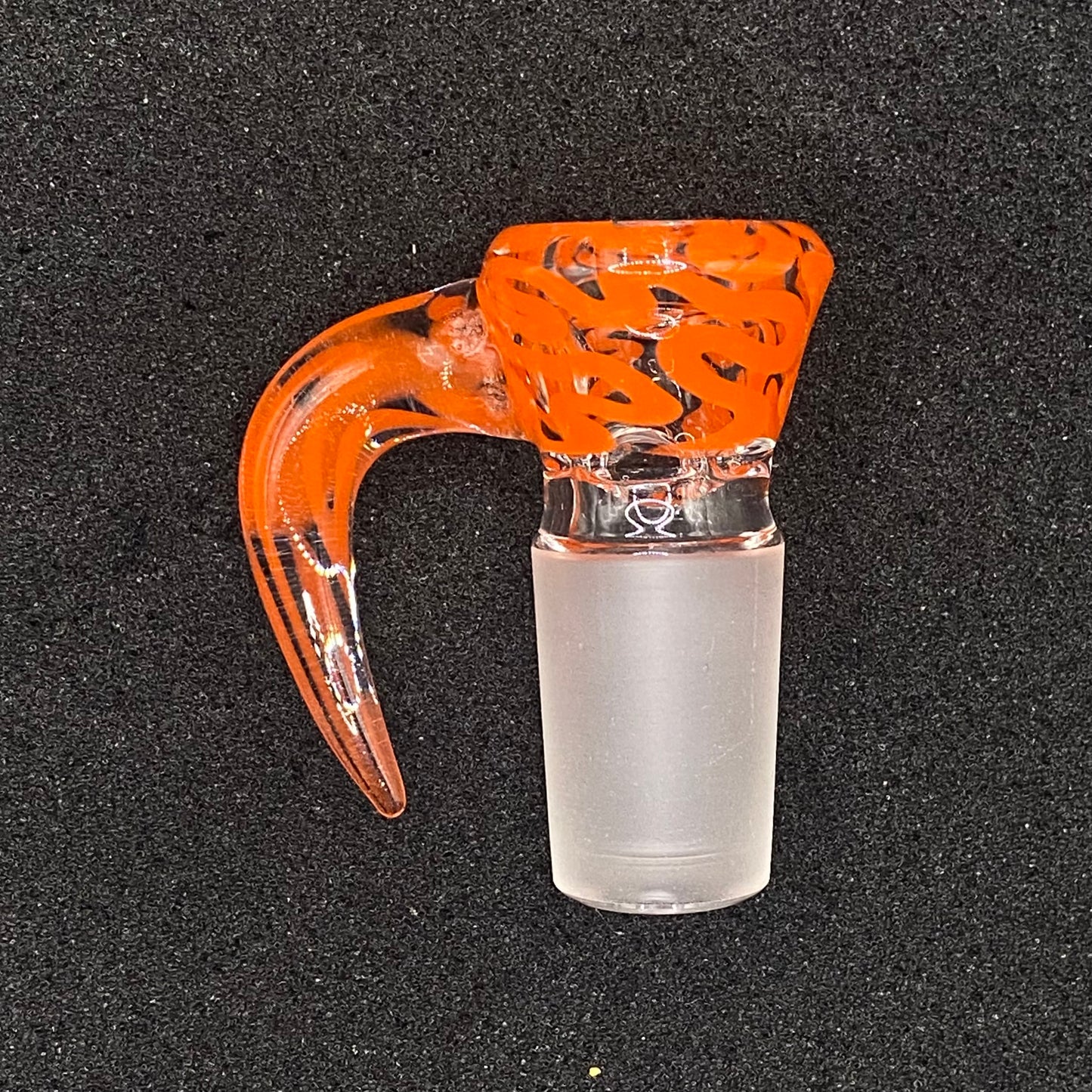 18mm Scribble Tech Glass Bowl Slide – 4 Hole by CW Glass Art (2nd Quality)