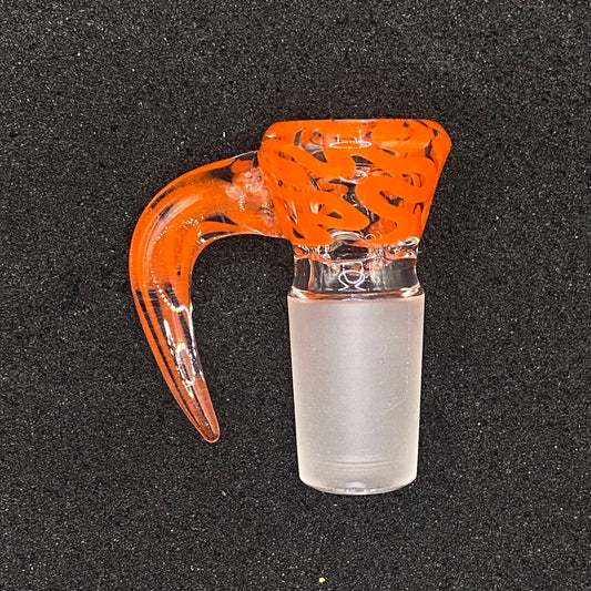 18mm Scribble Tech Glass Bowl Slide – 4 Hole by CW Glass Art (2nd Quality)