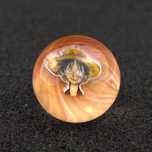 Monkey D. Luffy One Piece Millie Slurper Marble Top by Keys Glass