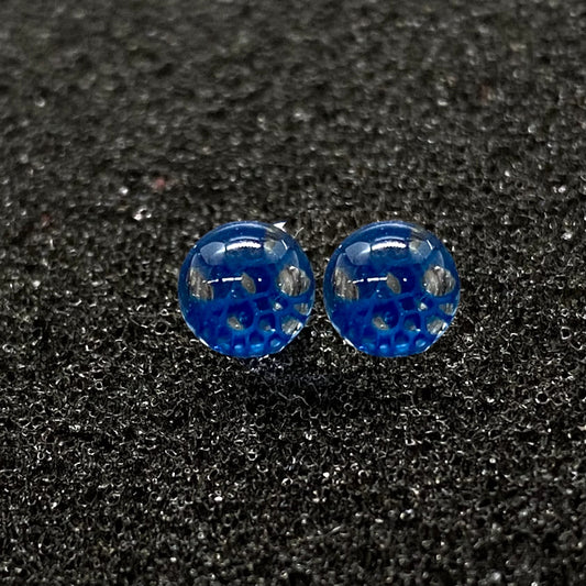 Fortunate Glass - Blue Honeycomb Terp Pearl (2pc)