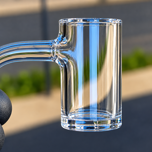 25mm Flat Bottom Bucket Banger – Clear
