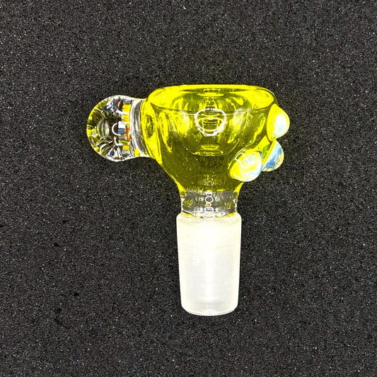 Keys Glass - 14mm Single Hole Glass Bowl Slide - Bart Simpson