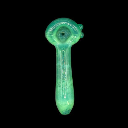 Mint Green Glass Hand Pipe by Magizle