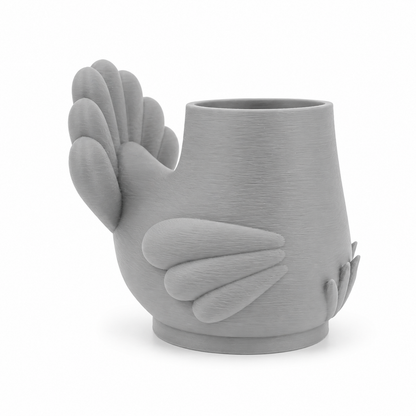 Grey Pigeon Bird 3D Printed Puffco Proxy Core Attachment - 710PrintShop