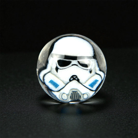 Steven H Glass – Star Wars Storm Trooper Millie Valve Marble (12–13mm)
