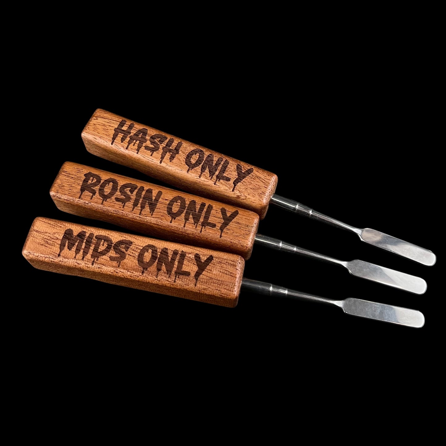 Gee West Engraved Premium Wood Dab Tool