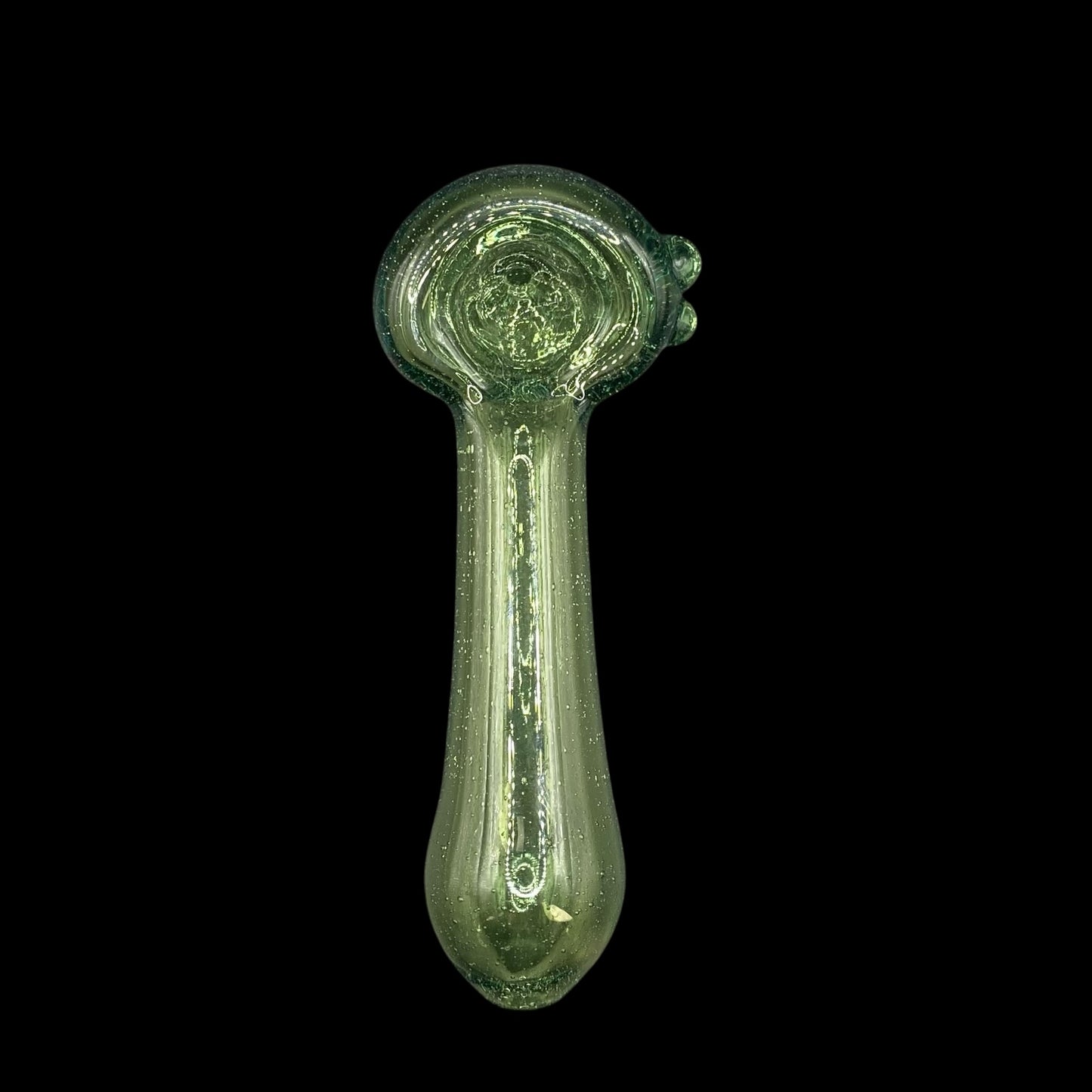 Nuclear Green Glass Hand Pipe by Magizle