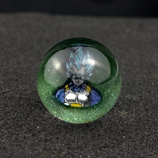 Dragon Ball Z Vegeta Millie Slurper Marble Top by Keys Glass