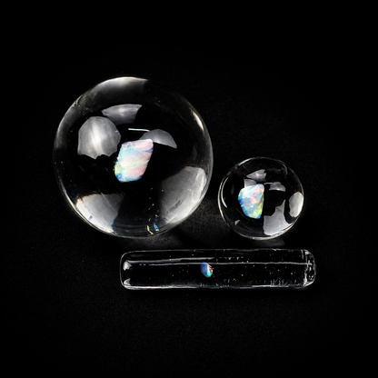 Clear Opal Marble Set – 3pc Terp Pearl & Pillar Set