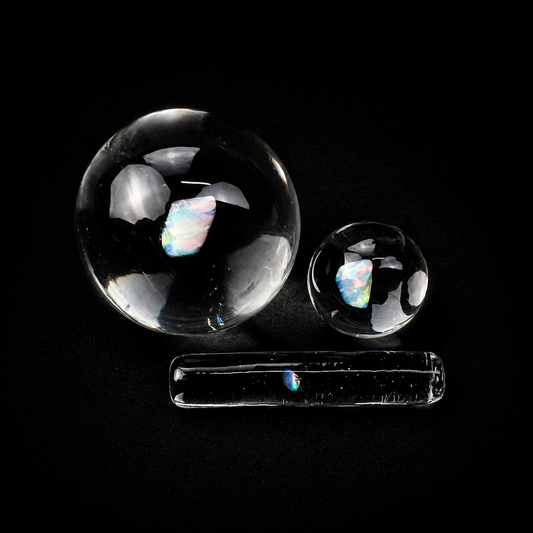 Clear Opal Marble Set – 3pc Terp Pearl & Pillar Set
