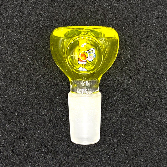 Keys Glass - 14mm Single Hole Glass Bowl Slide - Bart Simpson
