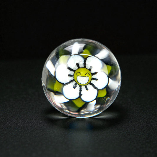Steven H Glass – Smiley Flower Millie Valve Marble (12–13mm)