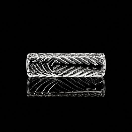 6mm Fern Leaf Quartz Terp Pillar – Hollow & Solid Options