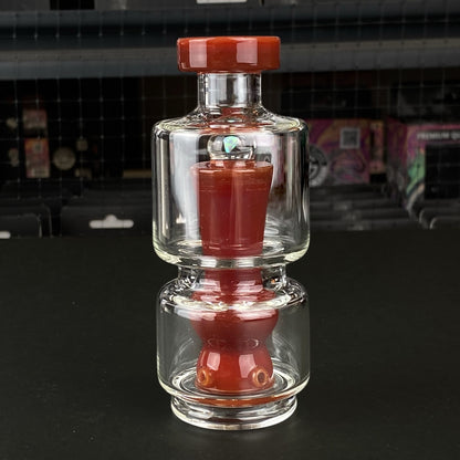 Red CFL Opal Mushroom Wet Top Attachment for Puffco Peak