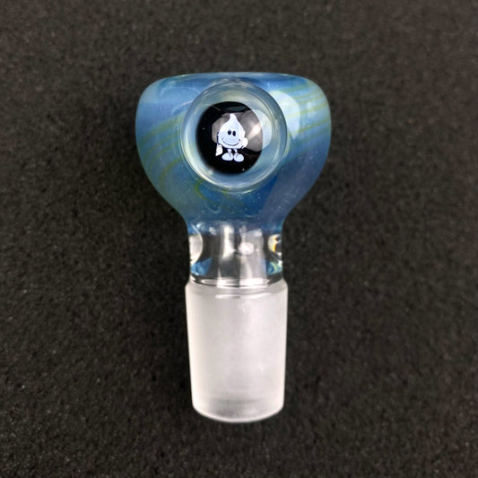 18mm Single Hole Bowl Slide by Keys Glass - World Industries Waterboy