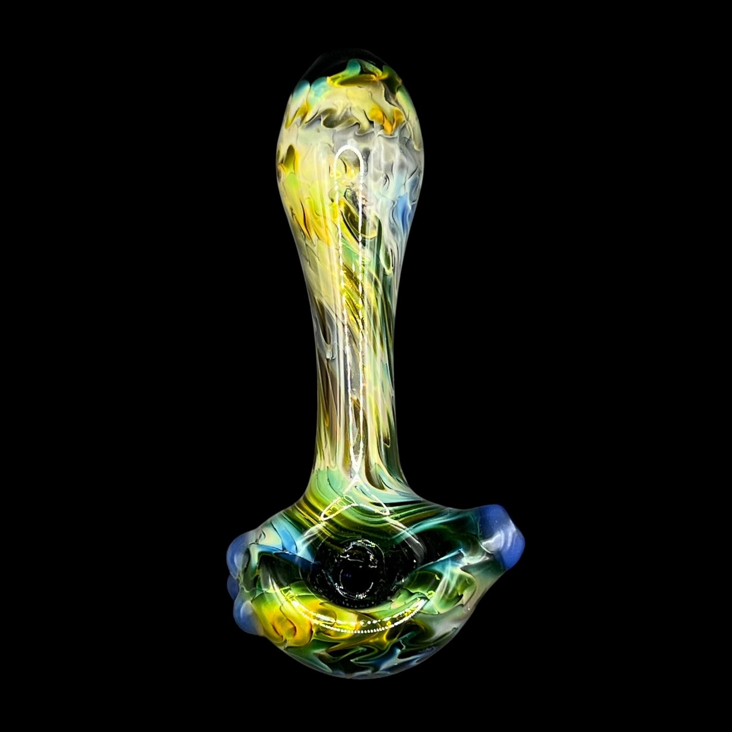 Fumed Glass Hand Pipe by The Beardless Menace