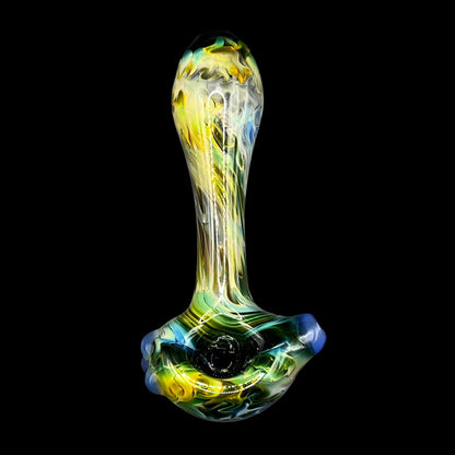 Fumed Glass Hand Pipe by The Beardless Menace