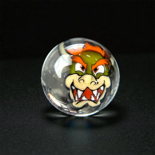 Steven H Glass – Bowser (Super Mario) Millie Valve Marble (12–13mm)