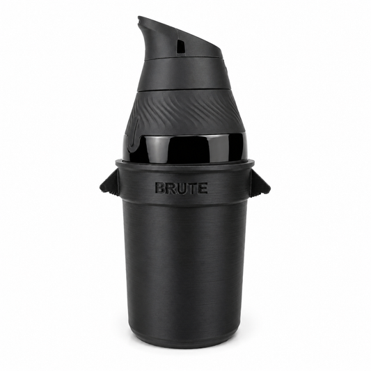 Brute Trash Can 3D Printed Puffco Proxy Core Attachment (black) - 710PrintShop