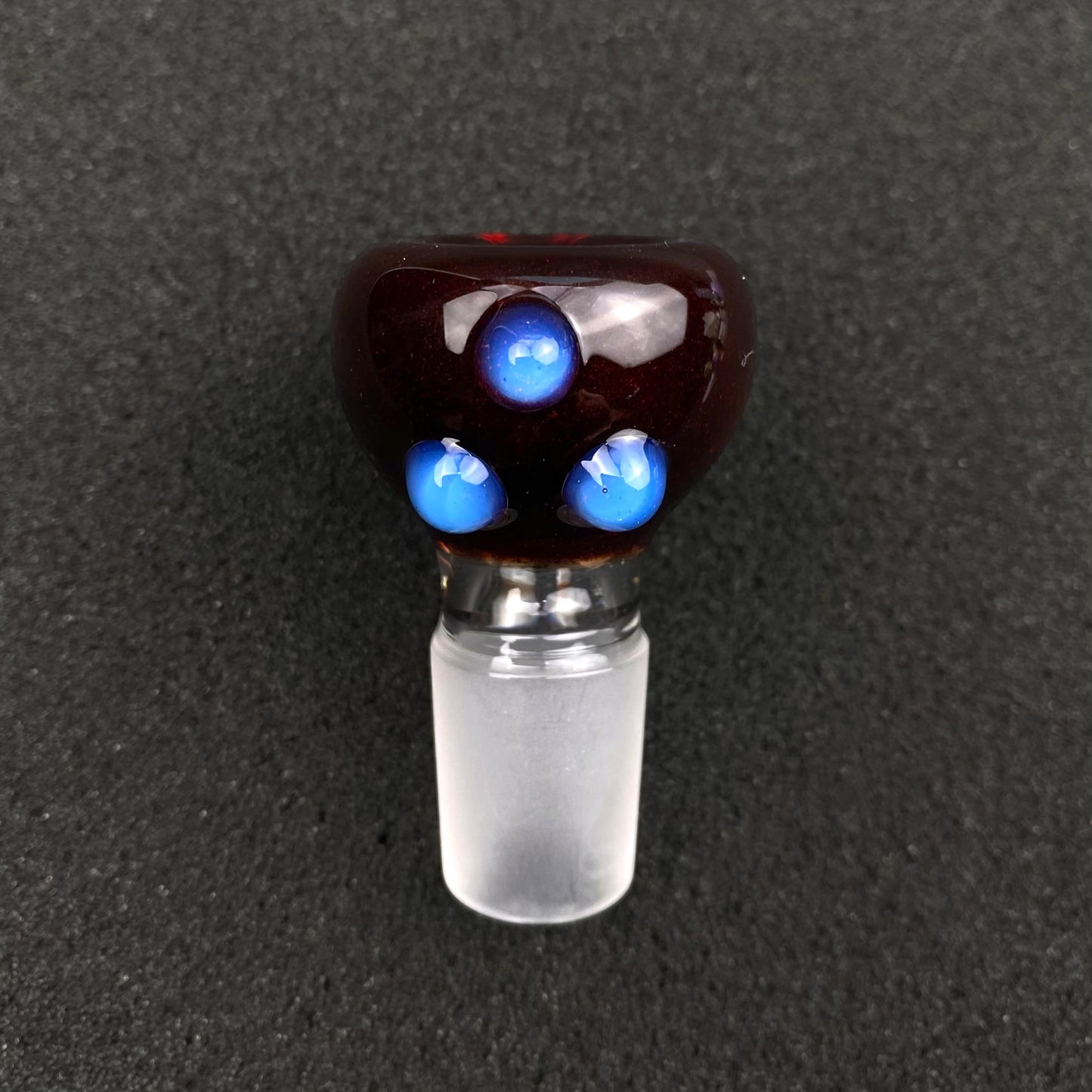 18mm Single Hole Bowl Slide by Keys Glass - World Industries Devilman