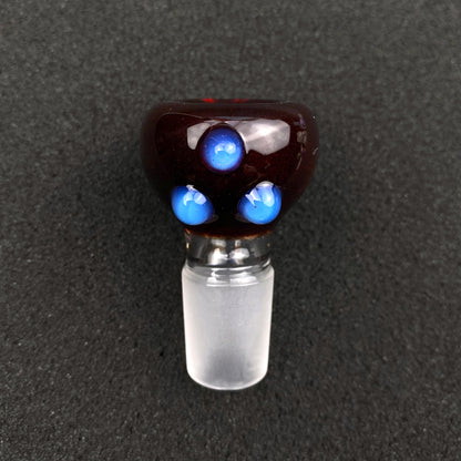 18mm Single Hole Bowl Slide by Keys Glass - World Industries Devilman