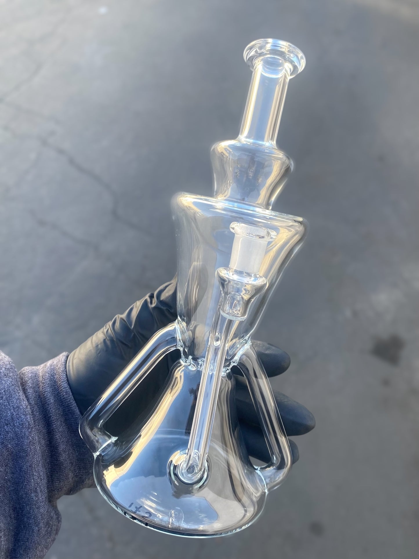 BorOregon – 3-Hole Netted Recycler Dab Rig