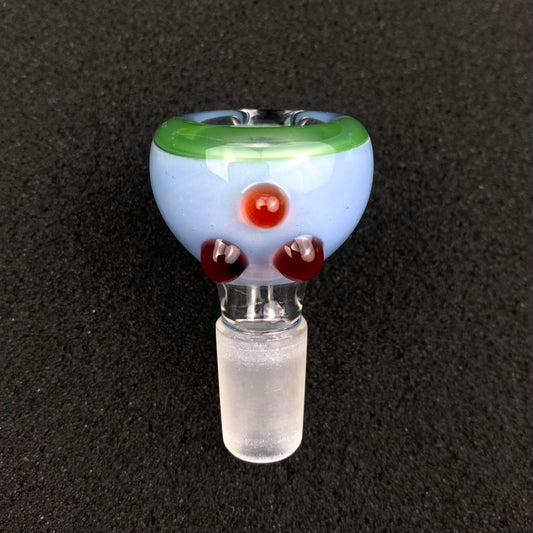 14mm Single Hole Bowl Slide by Keys Glass – Dragon Ball Z Vegeta
