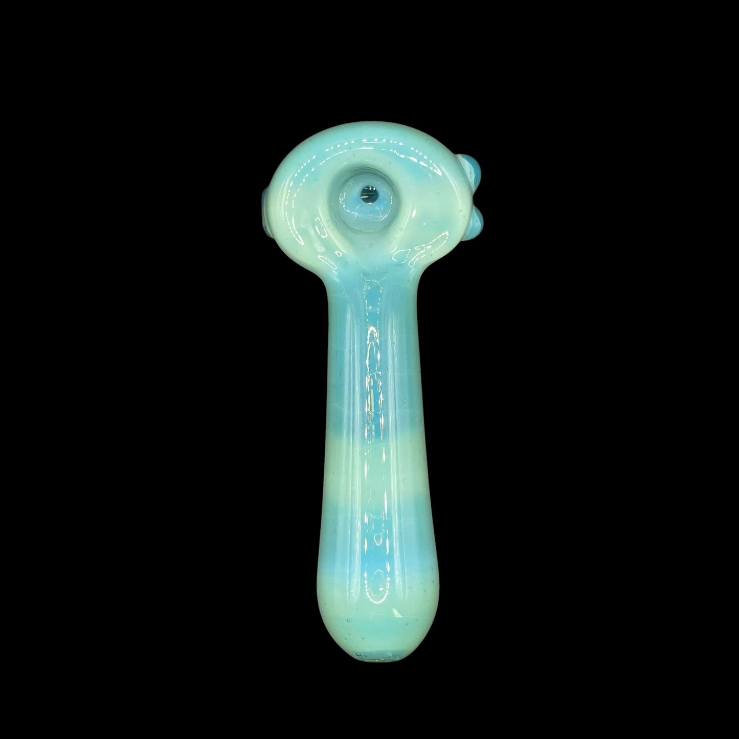 Glacier Blue Glass Hand Pipe by Magizle