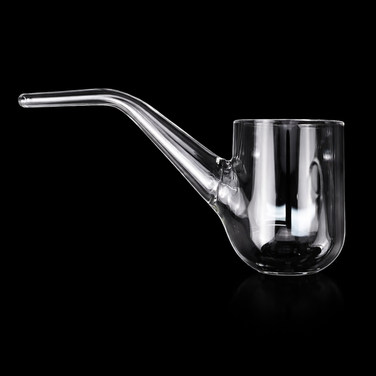 Clear Layback Glass Pipe Attachment for Puffco Proxy