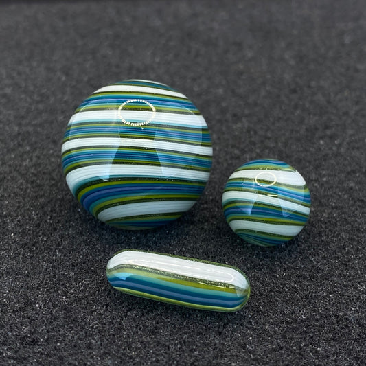 Nephilim Glass - Line Worked Marble Set