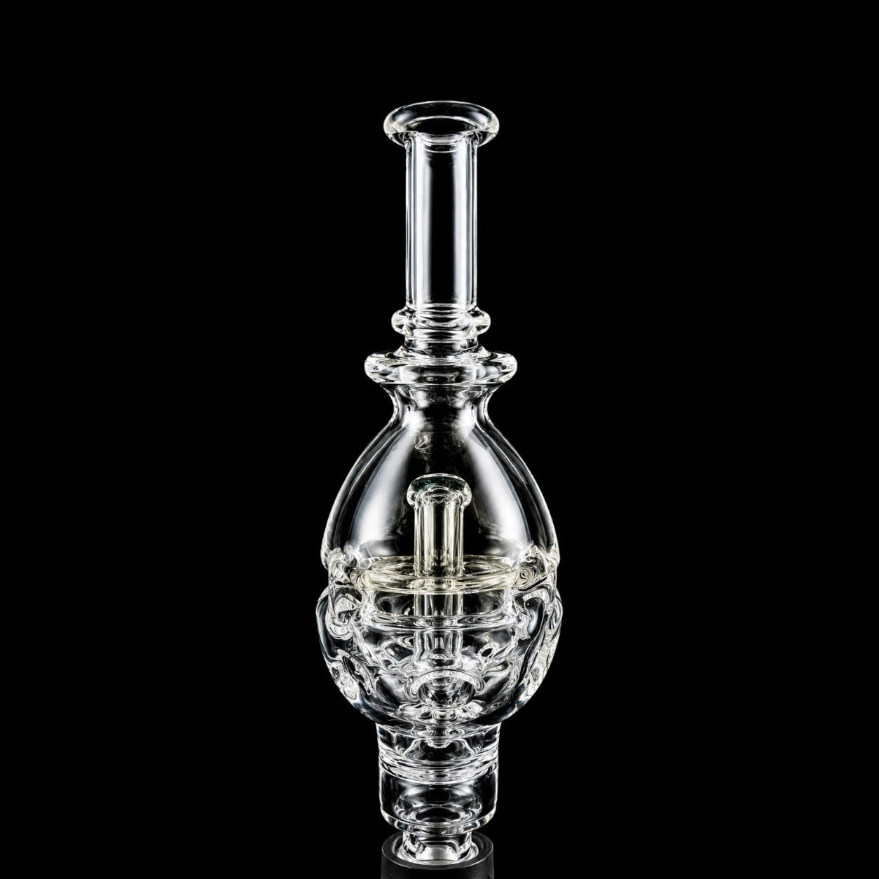 Clear Fab Egg Bubbler Attachment For Puffco Pivot