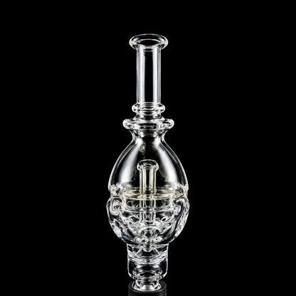 Clear Fab Egg Bubbler Attachment For Puffco Pivot