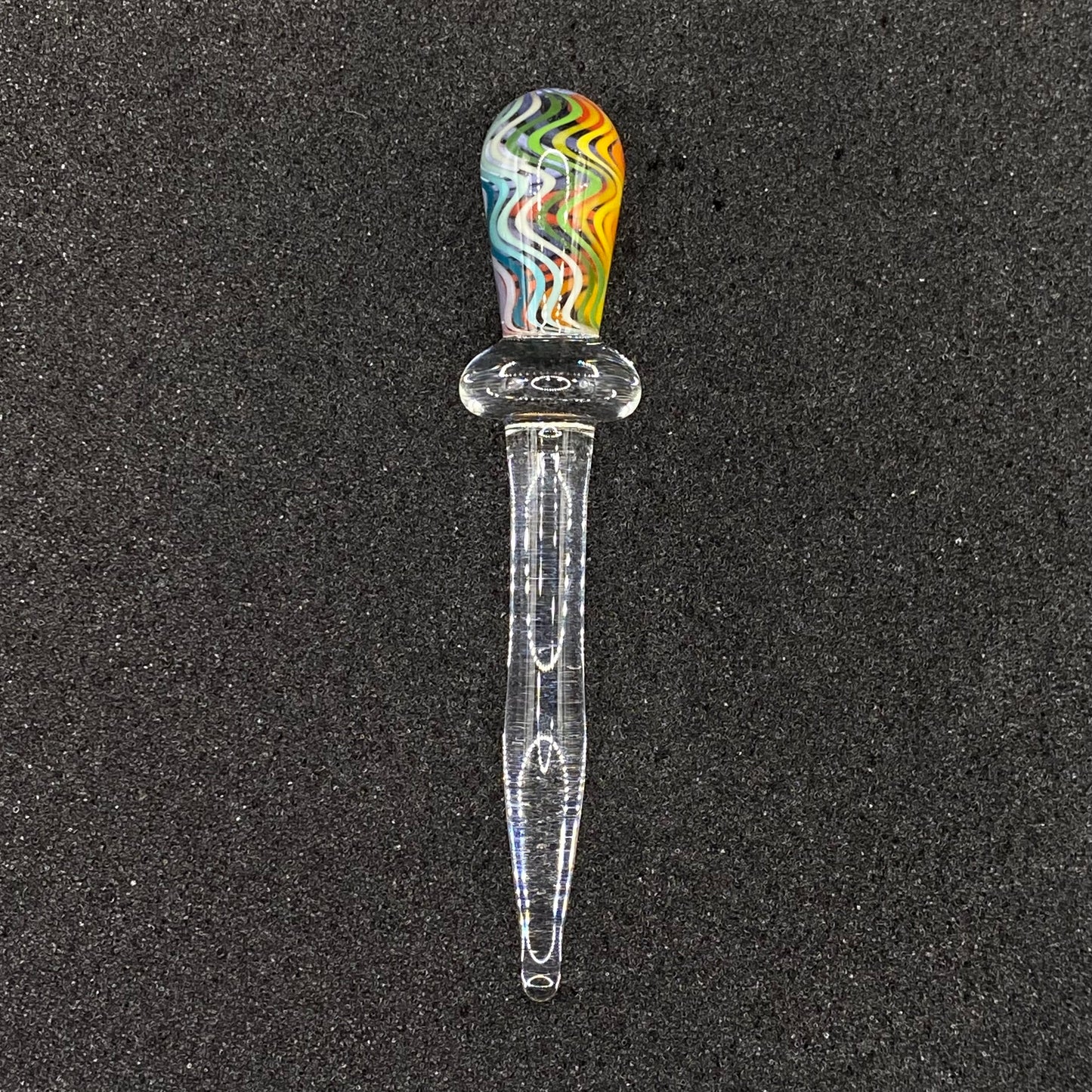 18mm WigWag Glass Bowl Slide With Poker – CW Glass Art