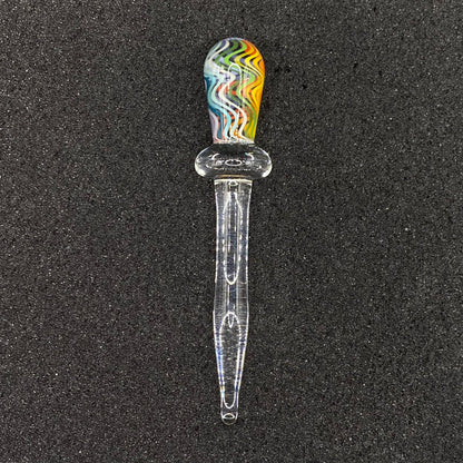 18mm WigWag Glass Bowl Slide With Poker – CW Glass Art